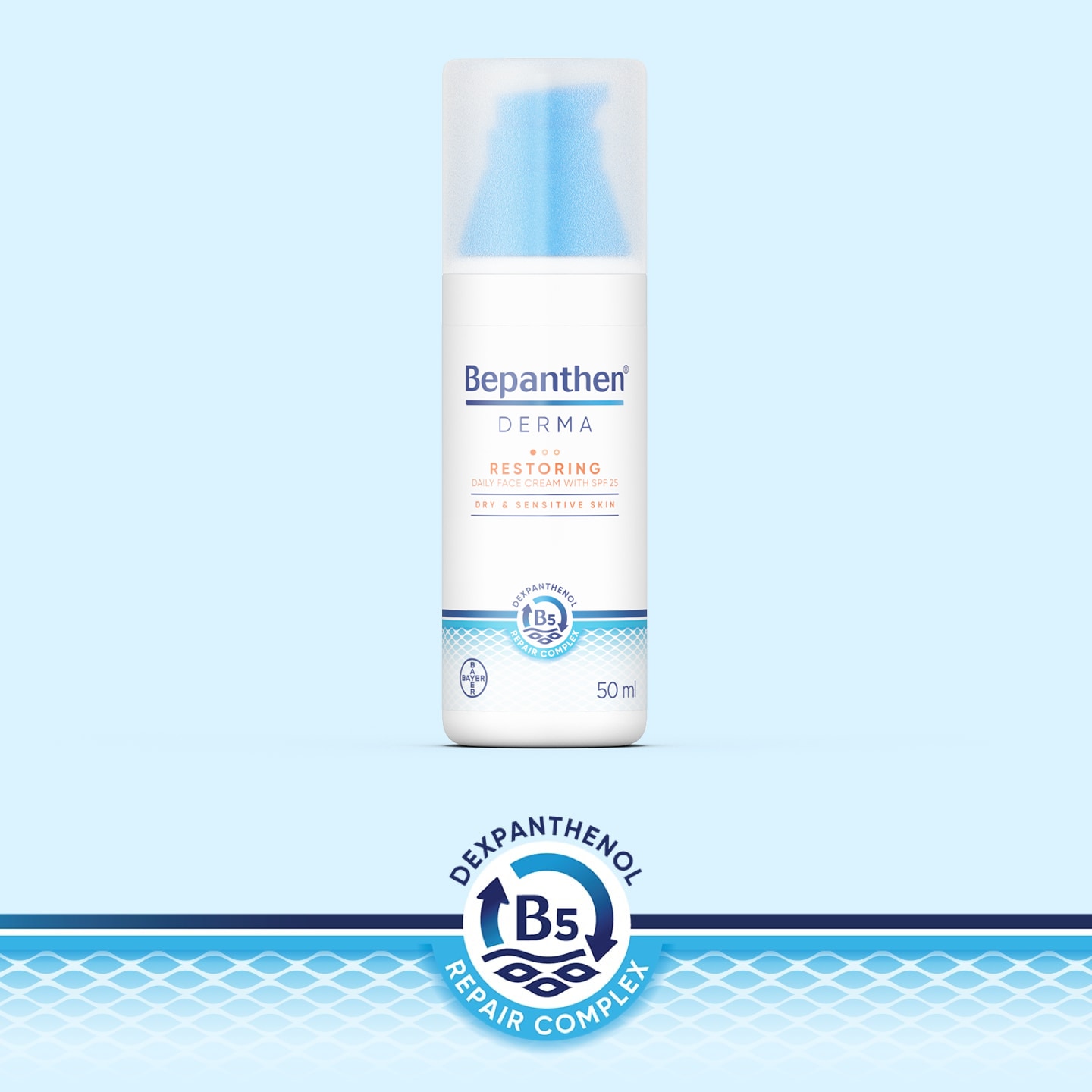 Bepanthen® Daily Face Cream with SPF25 Sunscreen for Dry Skin Bepanthen